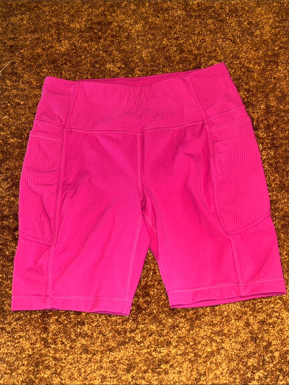 Mondetta Bright Pink High-Rise Bike Shorts